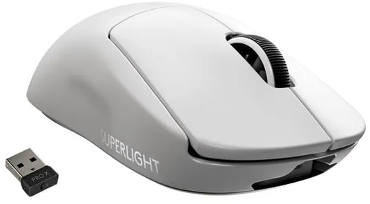 Logitech G PRO X SUPERLIGHT - Gaming Mus - Optisk - 5 knappar - Vit
