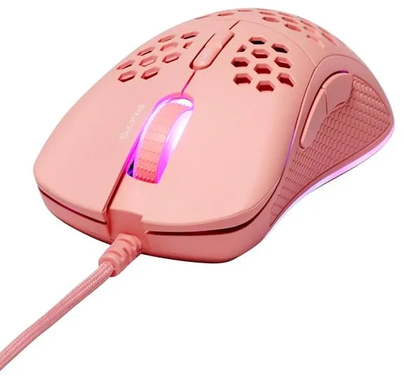 Deltaco PM75 Ultralight - Gaming Mus - 7 knappar - Rosa