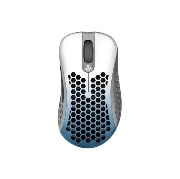 G-Wolves Sköll RGB Gaming Mouse - White/Blue - Gaming Mus - Optisk - 7 knappar - Vit med RGB-LED-ljus