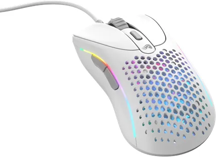 Glorious Model D 2 Wired - Matte White - Gaming Mus - Optisk - 5 knappar - Vit